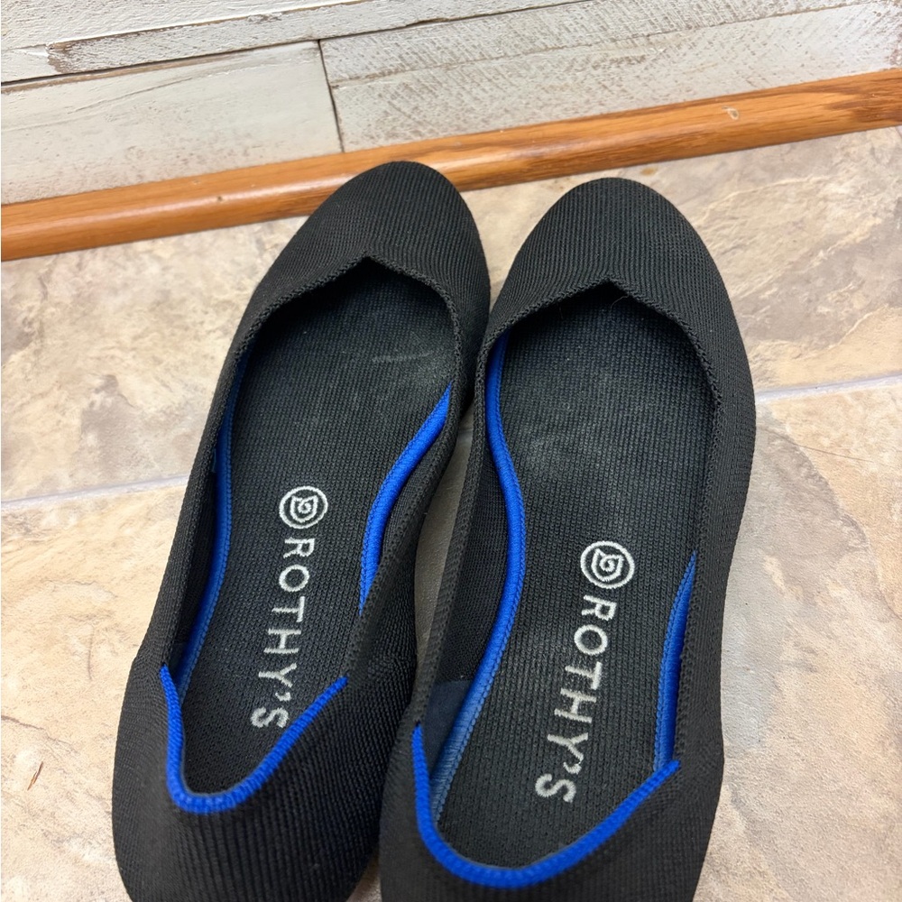 Rothy’s slip on womens shoes size 10 maritime the flat ballet - Picture 2 of 3